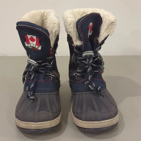 Pajar Marcel Waterproof Winter Boots Navy Unisex size 1 Youth - Picture 3 of 9